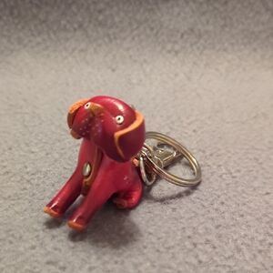Leather Pug Key Chain.